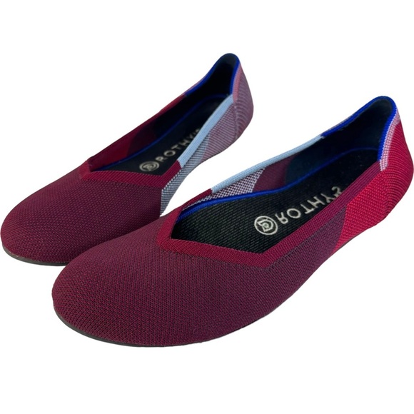 Rothy's Shoes - Rothy’s Berry Colorblock Flats Size 9.5